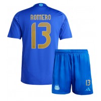 Argentina Cristian Romero #13 Bortadräkt Barn Copa America 2024 Kortärmad (+ Korta byxor)
